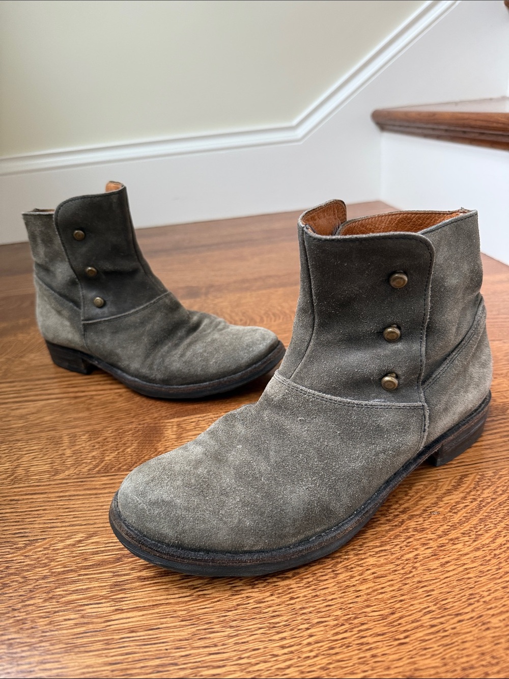 FIORENTINI + BAKER Eta Eternitt Suede Leather Boots Italy Steampunk Slouchy 38